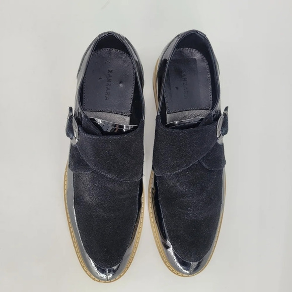 ZANZARA Courbet Cap Toe Casual Slip-on Loafers Oxford black Shoes for Men size 8 - Picture 5 of 14